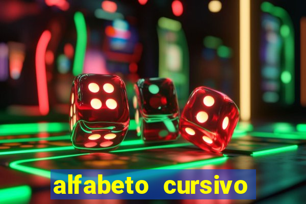 alfabeto cursivo pontilhado para imprimir pdf